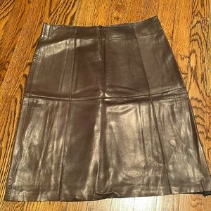Christian Lauren Leather Skirt